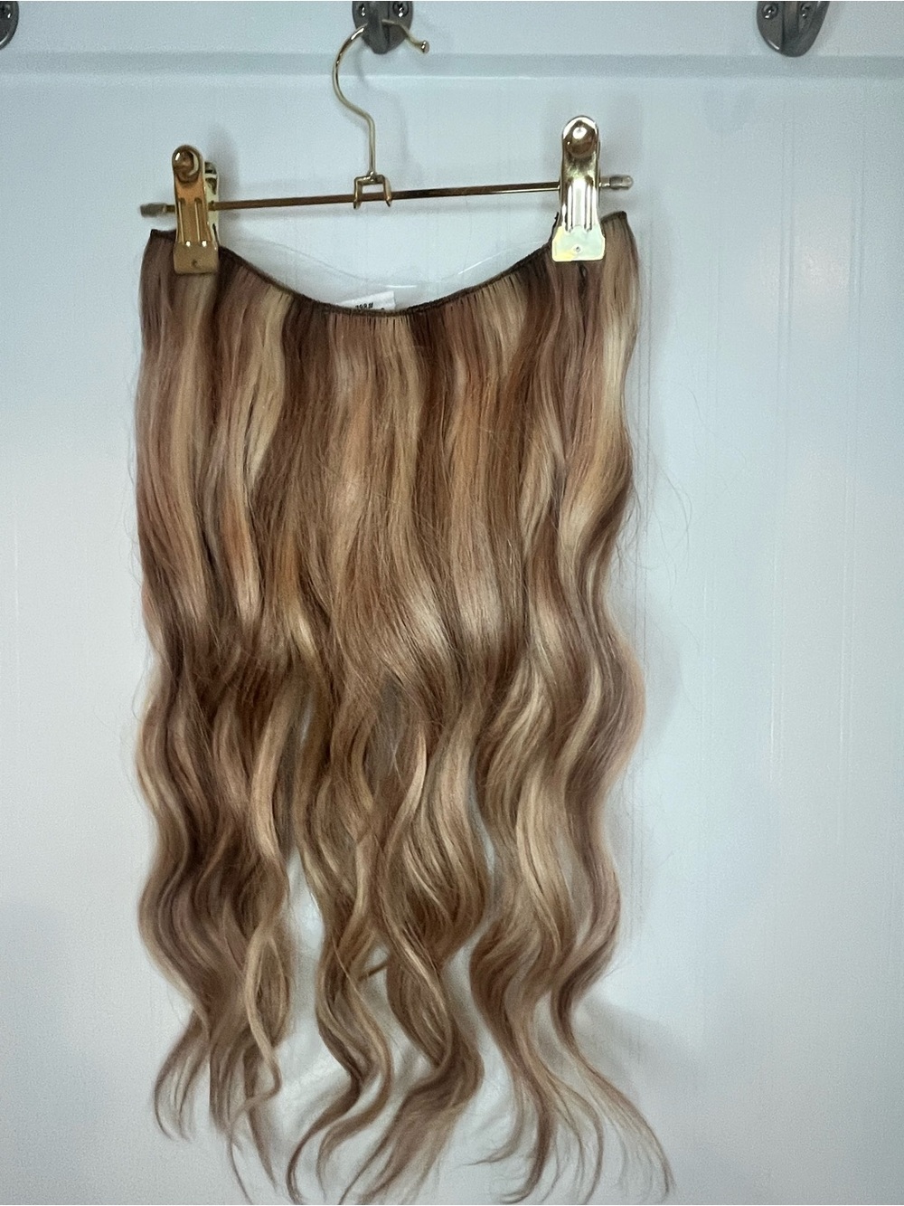 Hidden Crown Halo Extension | Dark Ash Blonde Mix with Cool Highlights | #882